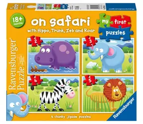 Ravensburger - Puzzle - Moje pierwsze puzzle Na Safari / 2+3+4+5 elementów / od 1 roku życia