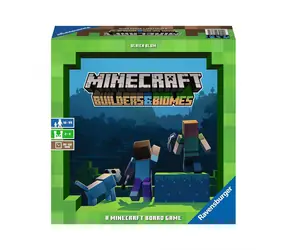 Ravensburger Minecraft: Builders & Biomes / Czas trwania gry 30 minut / liczba graczy 2-4 / od 10 lat