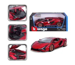 Bburago TOP Lamborghini Sián FKP 37 / skala 1:18 / od 3 lat / czerwony