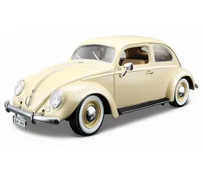 Bburago Volkswagen Beetle 1955 beżowy / skala 1:18 / od 3 lat / beżowy