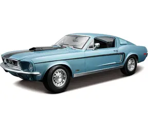 Maisto Ford Mustang GT Cobra Jet FB 1968 niebieski / skala 1:18 / od 3 lat