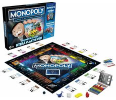 Hasbro Monopoly Super bankowość elektroniczna wersja CZ / Czas trwania gry: 60+ minut / Liczba graczy: 2-4 / od 8 lat