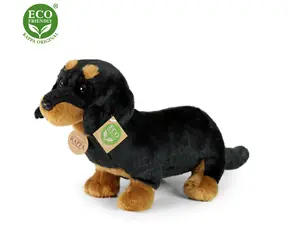 Rappa Pluszowy jamnik siedzący 30 cm / EKOLOGICZNY / od 0 miesiąca
