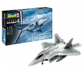 Revell Lockheed Martin F-22A Raptor / Model plastikowy / 1:72 / 116 części / Poziom trudności 4