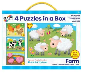 Galt 4 Puzzle w pudełku - Farma / od 3 lat