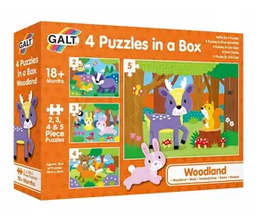Galt 4 Puzzle w pudełku - W lesie / od 3 lat