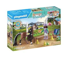Playmobil® Horses of Waterfall 71355 Zoe i Blaze z torem turniejowym / Liczba elementów: 67 / od 5 lat