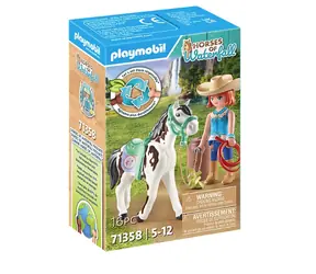 Playmobil® Horses of Waterfall 71358 Ellie i trociny z ćwiczeniami westernowymi / Ilość sztuk: 16 / od 5 lat