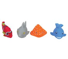 Zabawki wodne Ludi Fish 4szt / od 10 miesięcy