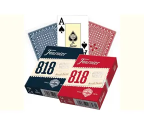 Karty do gry Bicycle 818 - czerwono-niebieskie (indeks 2 Jumbo)