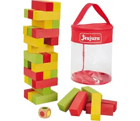 Jeujura Duża drewniana jenga 36 sztuk / od 3 lat