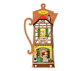 Miniaturowy wiszący domek Robotime Leniwa kawiarnia / od 14 lat