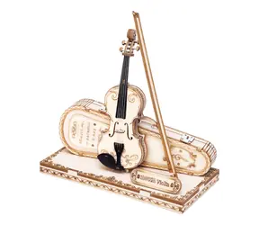 Drewniane puzzle 3D Robotime Viola / od 8 lat / 62 elementy / Poziom trudności: niski
