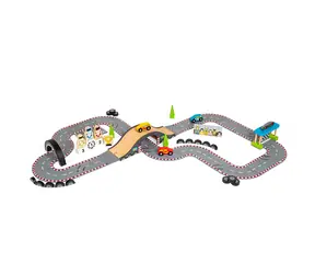 Bigjigs Rail Drewniany tor wyścigowy dzień / od 3 lat