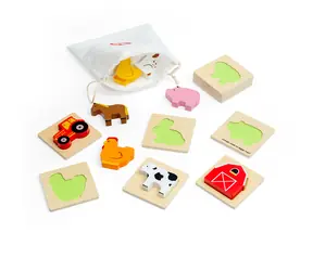 Bigjigs Toys Travel Touch and Find Farm / od 10 miesięcy