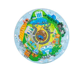 Bigjigs Toys Okrągłe puzzle Recykling / od 2 lat