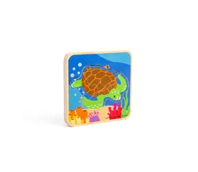 Bigjigs Toys Puzzle Cykl życia żółwia / od 1,5 roku