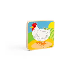 Bigjigs Toys Puzzle Cykl życia kurczaka / od 1,5 roku