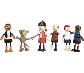 Small Foot Elastyczne lalki z figurkami piratów / od 3 lat