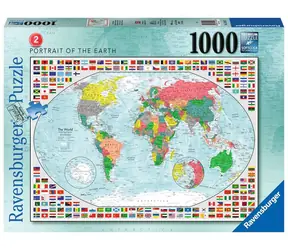 Mapa Świata Ravensburger - 1000 sztuk / od 14 lat