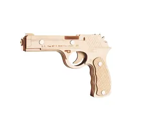 Woodcraft Drewniane puzzle 3D Beretta M9 / 18 elementów / od 14 lat / Poziom trudności: łatwy 