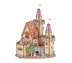 Woodcraft puzzle 3D Zamek na plaży / 192 elementy / od 8 lat / Poziom trudności: łatwy 