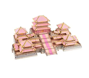 Woodcraft Drewniane puzzle 3D Pałac Epang / 311 elementów / od 8 lat / Poziom trudności: łatwy 