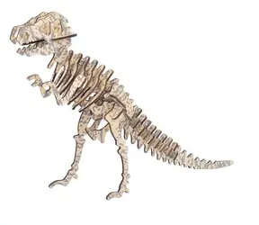 Woodcraft Drewniane puzzle 3D Tyrannosaurus / 29 elementów / od 8 lat / Poziom trudności: łatwy 