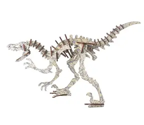 Woodcraft Drewniane puzzle 3D Peinonychus / 40 elementów / od 8 lat / Poziom trudności: łatwy 