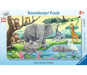 Ravensburger Afrykańskie zwierzęta / 15 sztuk / od 3 lat 