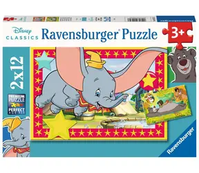Ravensburger Disney: Bajkowe zwierzęta / 2x12 sztuk / od 3 lat 