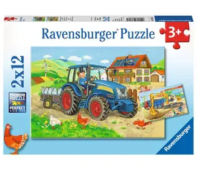 Ravensburger Plac budowy i plac budowy / 2x12 sztuk / od 3 lat 