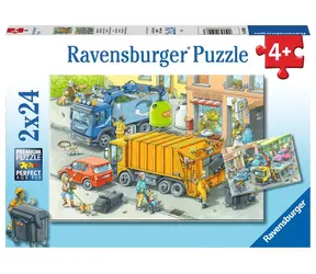 Ravensburger Usługi sprzątania i holowania / 2x24 części / od 4 lat 