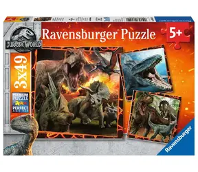 Ravensburger Jurassic World: Upadłe królestwo / 3x49 części / od 5 lat 