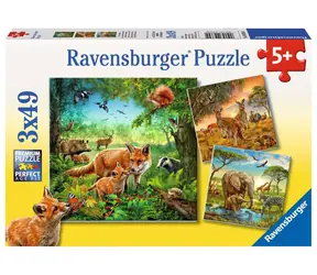 Ravensburger Zwierzęta na Ziemi / 3x49 sztuk / od 5 lat 