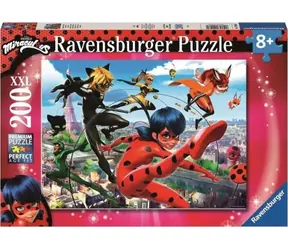 Ravensburger Miraculous: Magiczna Biedronka i Czarny Kot - 200 sztuk / od 8 lat 