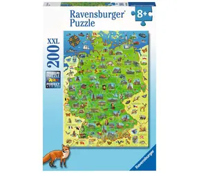 Ravensburger Kolorowa mapa Niemiec / 200 sztuk / od 8 lat 
