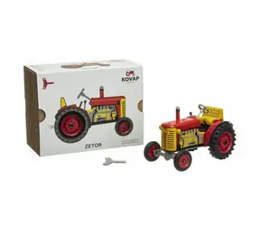 Ciągnik Kovap Zetor czerwony / blacha - koła plastikowe / 1:25 / od 5 lat