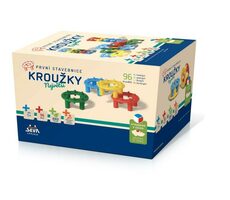 Pierścionki SEVA największe 4 kolory / 96 sztuk / od 1 roku