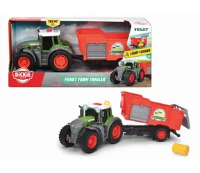 Dickie Farm Fendt Traktor z przyczepą 26cm / od 3 lat