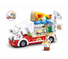 Sluban Girls Dream M38-B0993D Ciężarówka z pizzą / kompatybilna z Lego / Liczba figurek|sztuk: 1 | 156 / od 6 lat