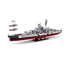 Sluban ModelBricks M38-B1102 Pancernik Bismarck 2w1 / Lego - kompatybilny / Ilość figurek|części: 0|1849 / od 12 lat