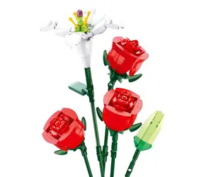 Sluban Flowers M38-B1121B Róża z Lilią / Kompatybilne z Lego / Liczba figurek|sztuk: 0 | 267 / od 6 lat
