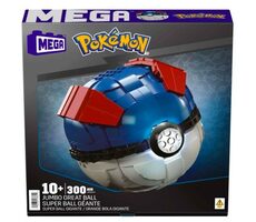 Mega Construx Pokemon - Jumbo Great Ball ze światłem / 299 sztuk / od 10 lat 