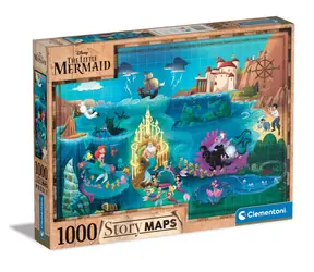 Clementoni PUZZLE Disney Map - Mała Syrenka / 1000 elementów / od 14 lat 