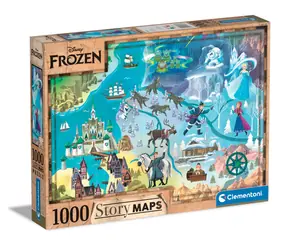 Clementoni PUZZLE Disney Mapa - Kraina Lodu / 1000 elementów / od 14 lat 