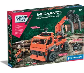 Clementoni Science&Play Mechanics: Ciężarówki transportowe / Wersja językowa: CZ+SK+PL+HU / od 7 lat 