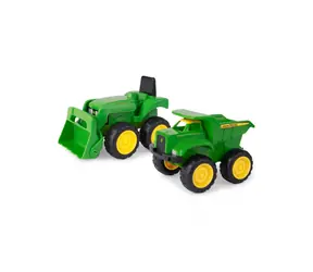 John Deere Kids - Ciągnik i wywrotka - zestaw do piasku / od 18 miesiąca