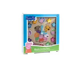PEPPA PIG - Drewniany zegar edukacyjny / od 3 lat 