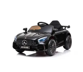 Elektryczny samochód dziecięcy Eljet Mercedes-Benz AMG GT- R czarny / 2x25 W / Prędkość: 3-5 km-h / Ładowność: 25 kg 